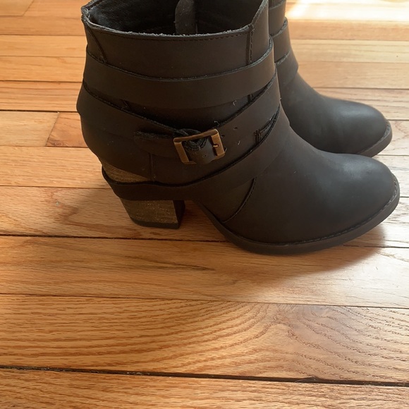 Black Leather Booties - Picture 4 of 5